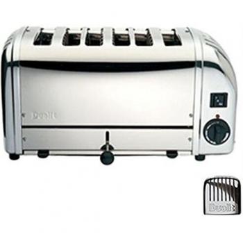Dualit 6 Bun Toaster Metallic Silver
