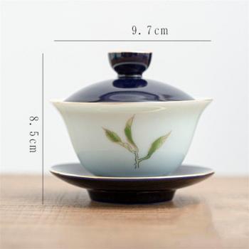 Ceramic Celadon Tea Maker with Saucer