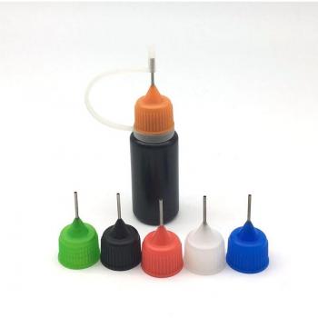 Flacons à goutte sèche en plastique avec bouchons aiguillons, set de 5