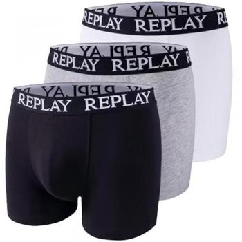 Replay Herren Unterhosen, Boxershorts 3er Pack