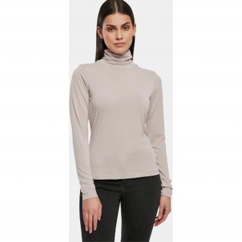 URBAN CLASSICS Damen Langarmshirt Modal Rollkragen