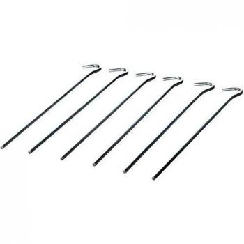 Piquet de Tente Vaude Steel VPE6 Argent 22 cm