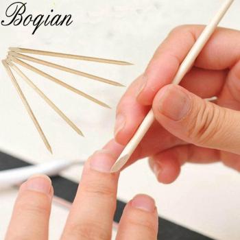 Pack BQAN Art Nails – 100 brosses, bâtons bois, dissolvant