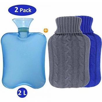 Philonext Wärmflasche Set mit Strickabdeckungen