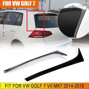 Achterruit Side Spoiler Canard Splitter Glanzend Zwart voor Golf 7 MK7