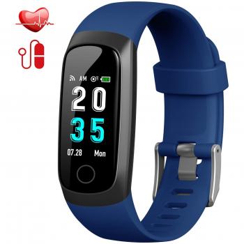 Smartwatch Trswyop Fitness Tracker: Orologio Polso con Monitoraggio Pressione Sanguigna, Cardiofrequenza, Contapassi, Impermeabile