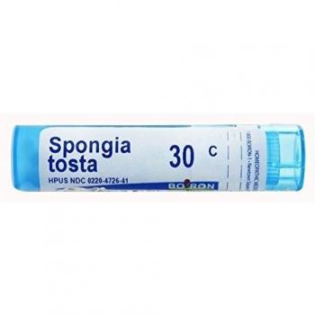 Spongia Tosta 30 C, 80 Bolitas – Pack Boiron