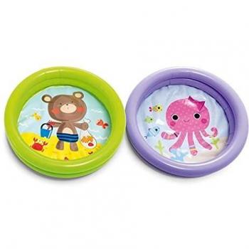 Intex 59409NP Plaschbecken Kinderpool My First Pool, 2-Ring, farblich sortiert (Gelb)