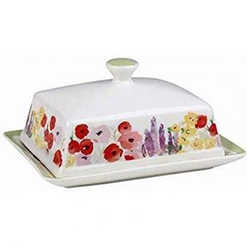 Columbia Velvet Painted Butterdish