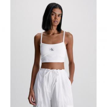 Camiseta de Corpiño Blanca para Mujer Calvin Klein Jeans
