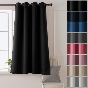 Deconovo Eyelet Blackout Curtain 52x 63 Black