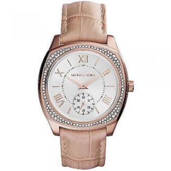 Michael Kors Women's Bryn MK2388 Quartz Fashion Watch in Beige Leather