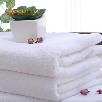 Thick White Bath Towel 100% Cotton Absorbent for Adults