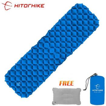 Hitorhike Air‑Quick Isomatte mit Kissen – Schnellaufbläsbar, Leicht, Rettungskissen 550 g