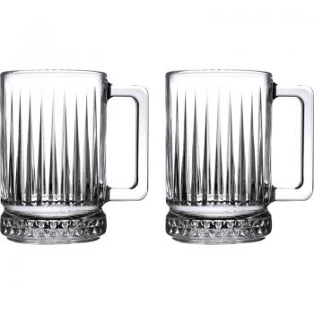Pasabahce Elysia 2er Teeglas Set mit Henkel 31 cl