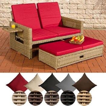 CLP Ancona Lounge-Set 5mm, anpassbare Rückenlehne