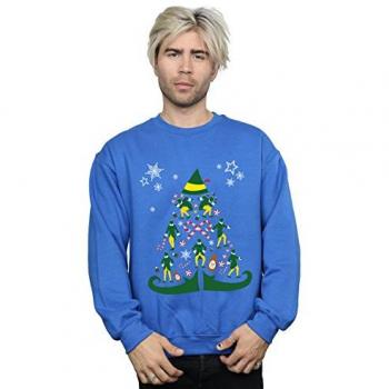 Elf Weihnachtsbaum Sweatshirt für Männer