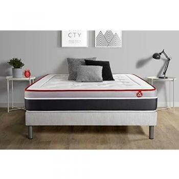 Ensemble sommier matelas 140x190 VITAL CARE Mémoire de forme