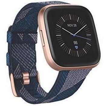 Fitbit Versa 2 SE Navy & Pink Woven Smartwatch