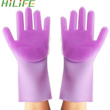 HILIFE Cleaning Gloves with Food Grade Silicone Sponge