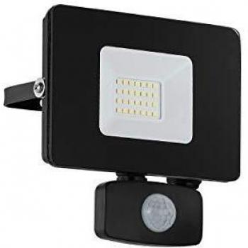 Spot d'extérieur LED Eglo Faedo 3 avec capteur de mouvement noir 20W