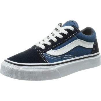 Unisex Kids' Vans K Old Skool Hi-Tops in Blue (Navy/White), Child UK 13.5