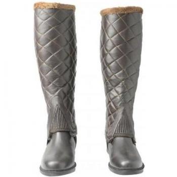 Hyland Demi-Patins Quiltés Marrons pour Adultes en Saison Frivole