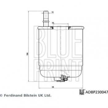 Filtro combustibile BLUE PRINT ADBP230047