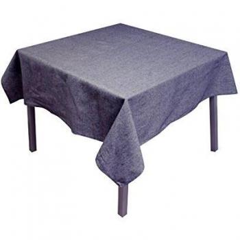 Soleil d’Ocre – Nappe 180 × 180 cm en polycoton Bleu (Jean’s Marine)