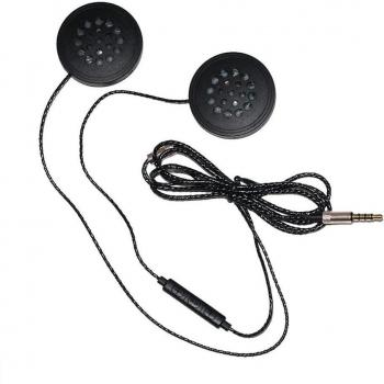 Bike Safety Audio Kit: Wired Helmet Earphones & Call Headset