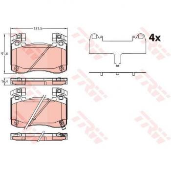 TRW GDB2254 Brake Pads