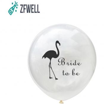Ballons décoratifs en latex flamant rose à paillettes