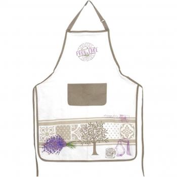 Tablier cuisine Provence 90x70 cm taupe