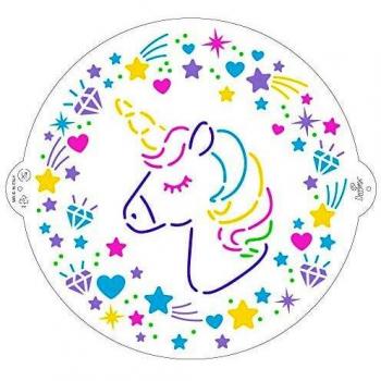 Plantilla decorativa unicornio 25 cm