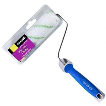 Rouleau NESPOLI FRANCE, peinture petite surface, couleur Bleu 110, 15 ml