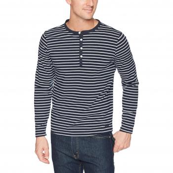 Camiseta Helly Hansen FJORD Henley, Manga Larga, Hombre, Azul