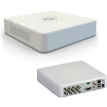 Hiksecurity Hikvision DS-7108HGHI-F1 8 Channel Turbo HD/AHD/Analog Hybrid DVR with White Enclosure