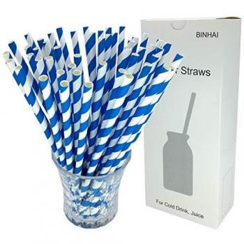 Cannucce Decorative Blu Riciclate – 100 Pezzi in Bulk