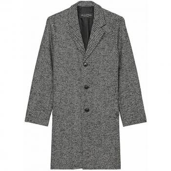 Marc O'Polo Eleganter Wollmantel Schwarz Größe 50