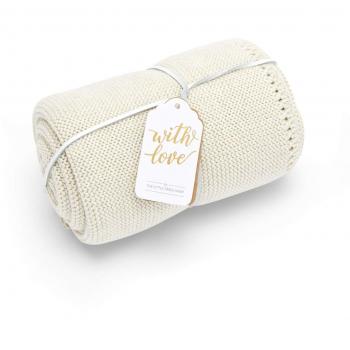 The Little Green Sheep Babydecke aus Strick