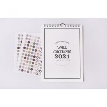 Kawaii Dual Size Solid Color Desk Calendar