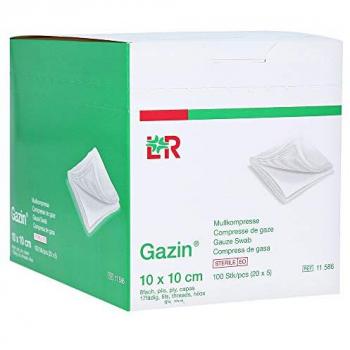 Lohmann & Rauscher Gazin Mullkompresse steril 10x10cm 20X5 St KOM