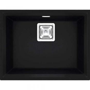 Elleci Lavello Incasso Karisma 105 Sottotop 1 vasca 56x43,8 Keratek Plus (Nero)