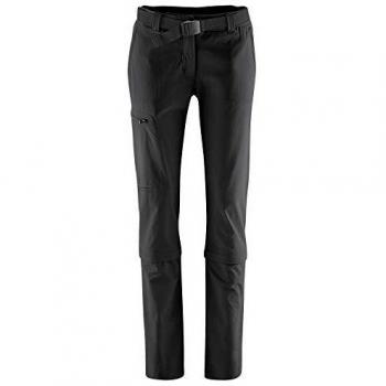 Maier Sports Warme wasserabweisende Damen Softshell Winter Outdoorhose. Farbe: Schwarz / Größe: 44