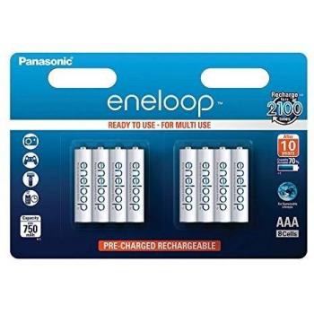 Panasonic Eneloop AAA Akku Set HR03, 1.2V NiMH, 8er Blister