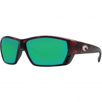 Costa Del Mar Tuna Alley Tortoise Sunglasses with Green Mirror 580P