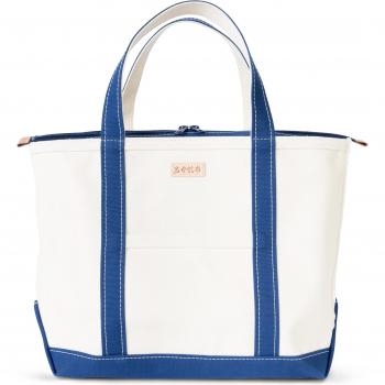 Ship & Rock Large Capacity Canvas Handbag – Navy