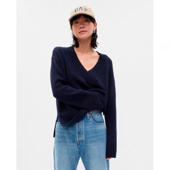Jersey con cuello pico para mujer Gap