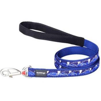 Red Dingo Lightning Style Dog Leash Navy Blue 2m