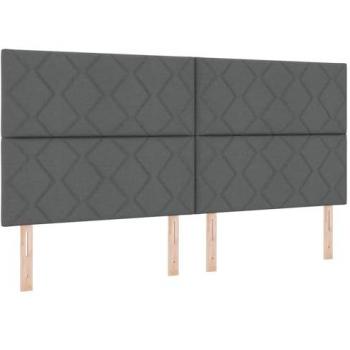 Tessuto geometrico grigio scuro per testiera 200 cm – vidaXL